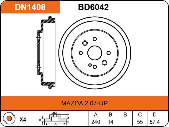 Producto NiBK DN1408