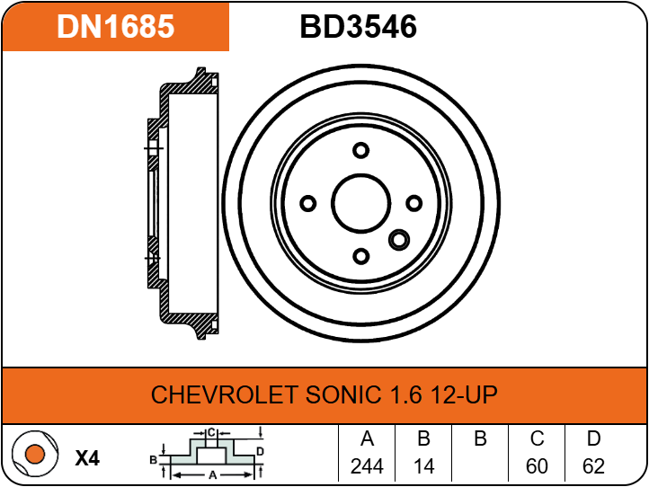 Producto NiBK DN1685