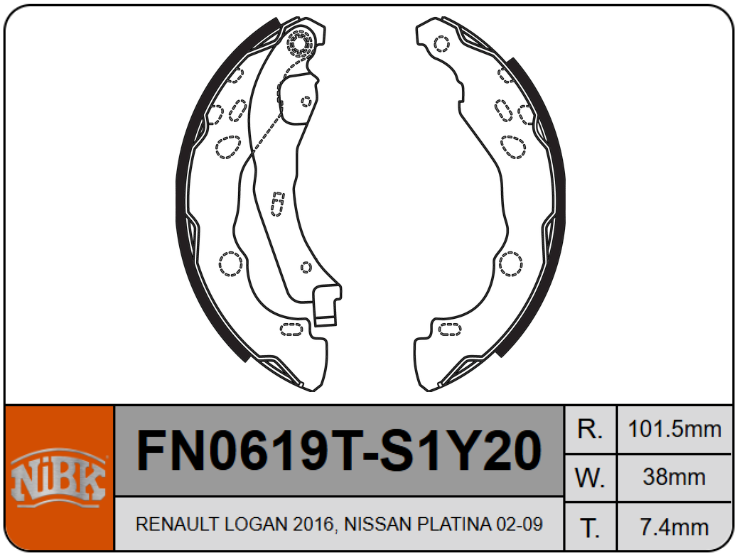 Producto NiBK FN0619T