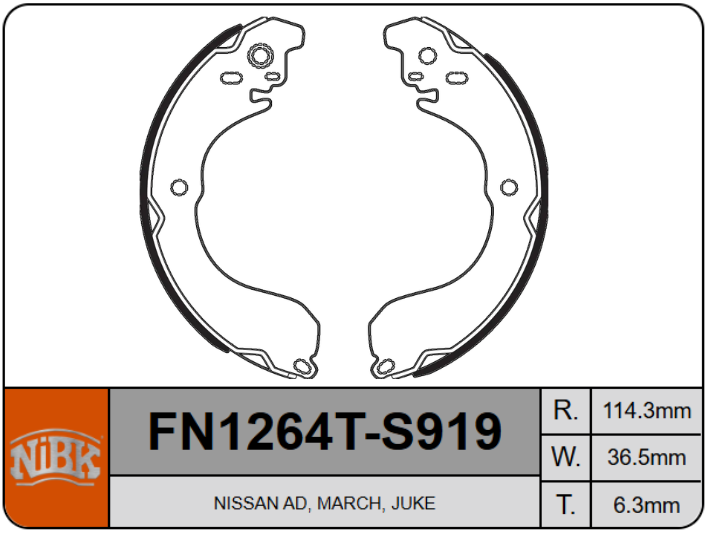 Producto NiBK FN1264T