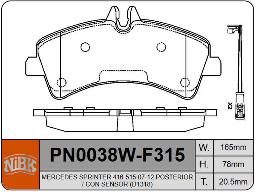 Producto NiBK PN0038W