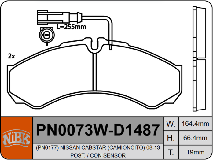 Producto NiBK PN0073W