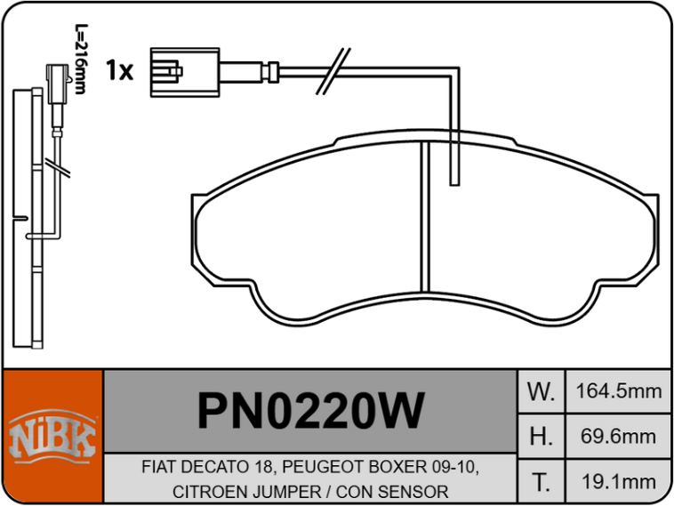 Producto NiBK PN0220W