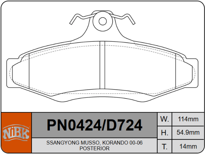 Producto NiBK PN0424