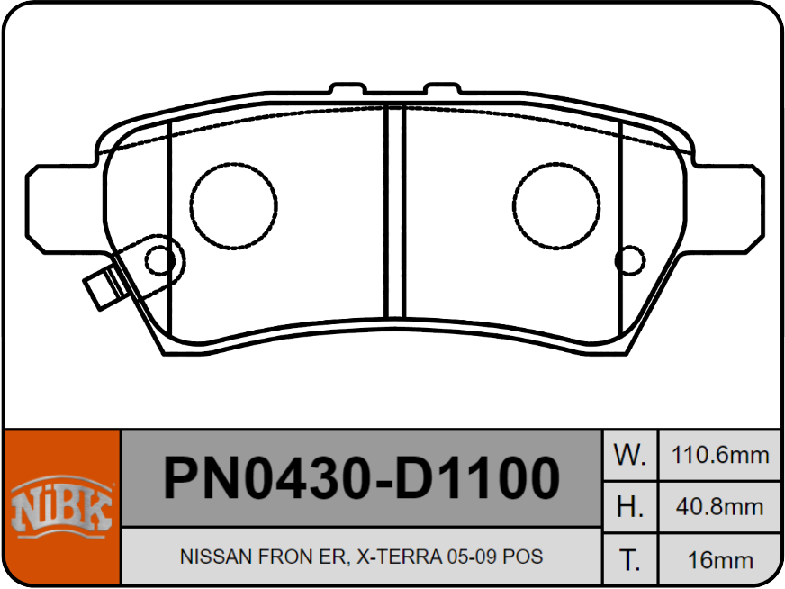 Producto NiBK PN0430