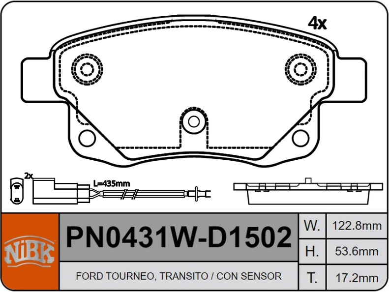 Producto NiBK PN0431W