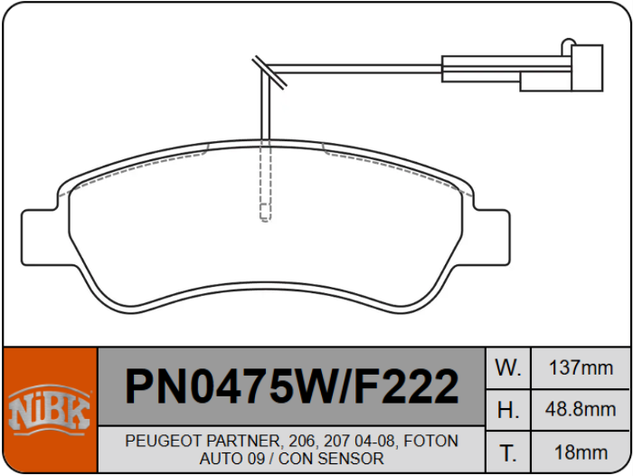 Producto NiBK PN0475W