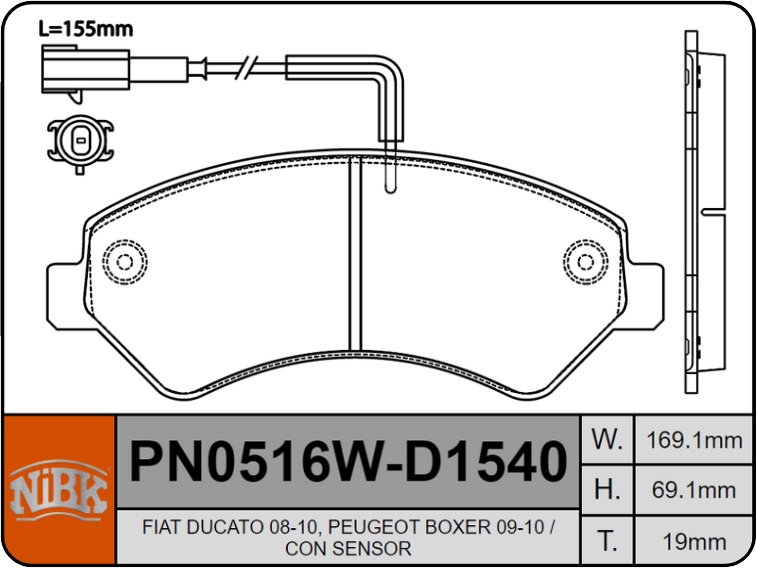 Producto NiBK PN0516W