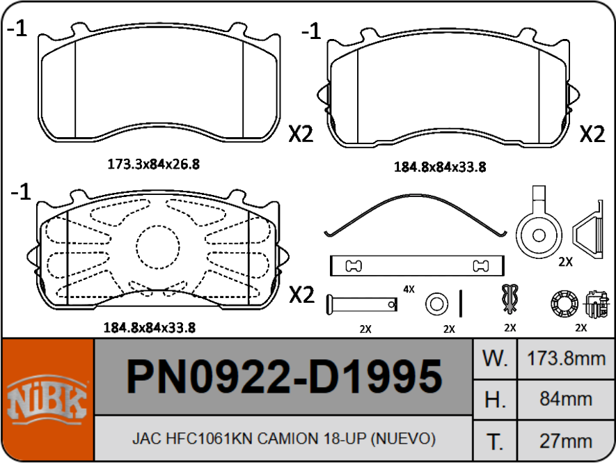 Producto NiBK PN0922