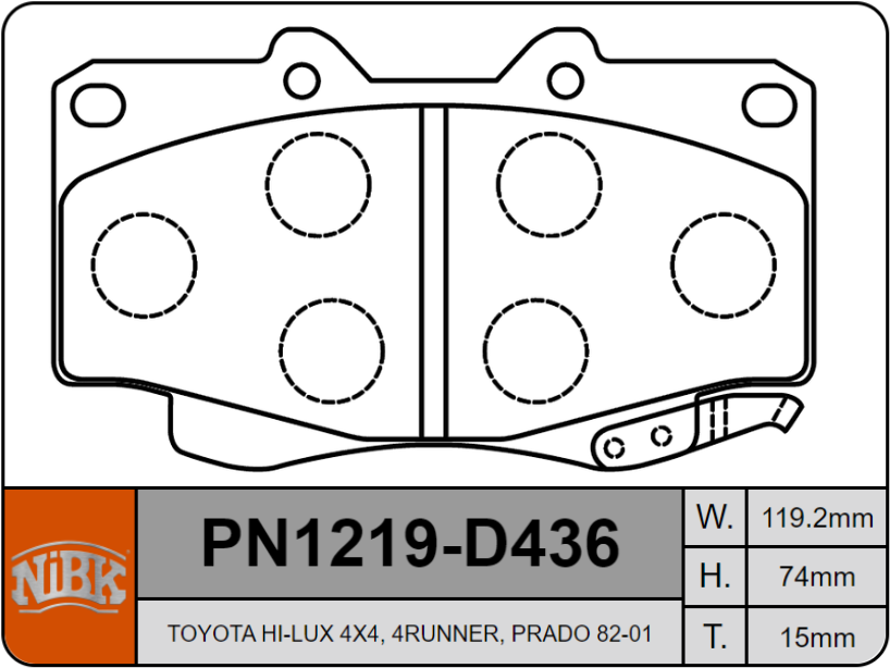 Producto NiBK PN1219