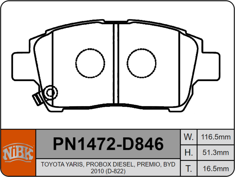Producto NiBK PN1472