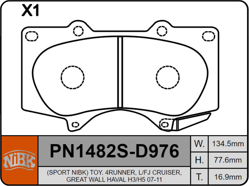 Producto NiBK PN1482S