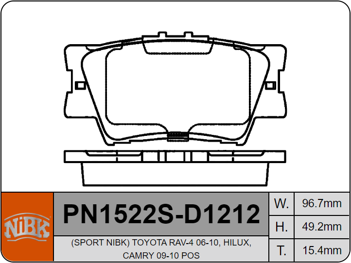 Producto NiBK PN1522S