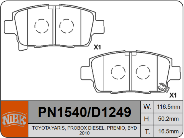 Producto NiBK PN1540