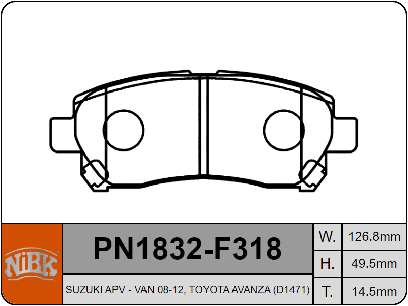Producto NiBK PN1832