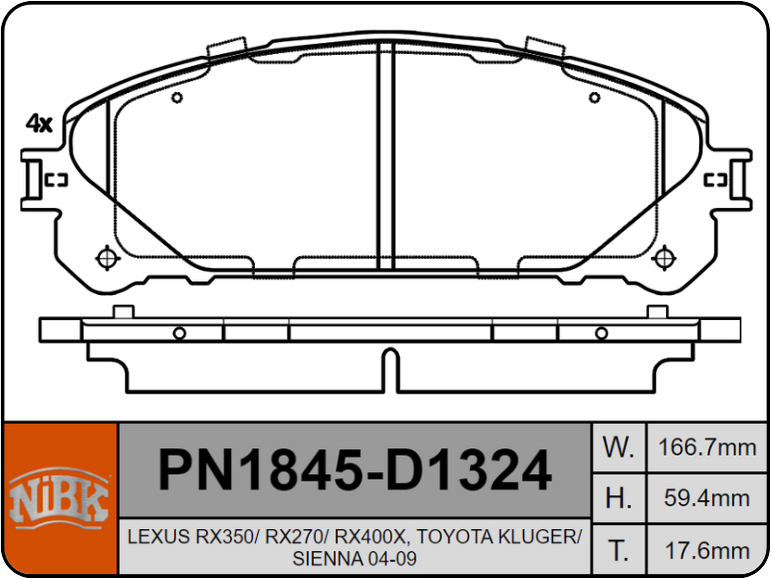 Producto NiBK PN1845