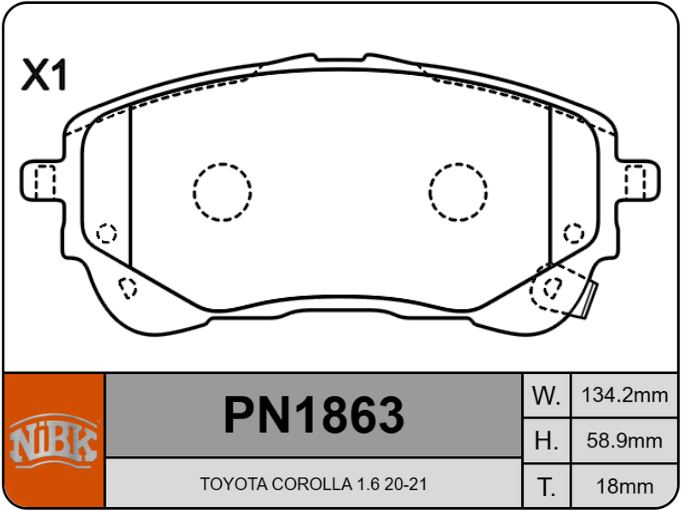 Producto NiBK PN1863