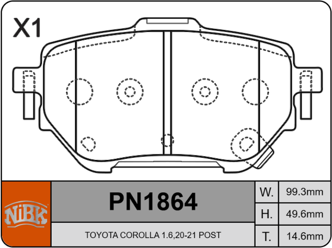 Producto NiBK PN1864