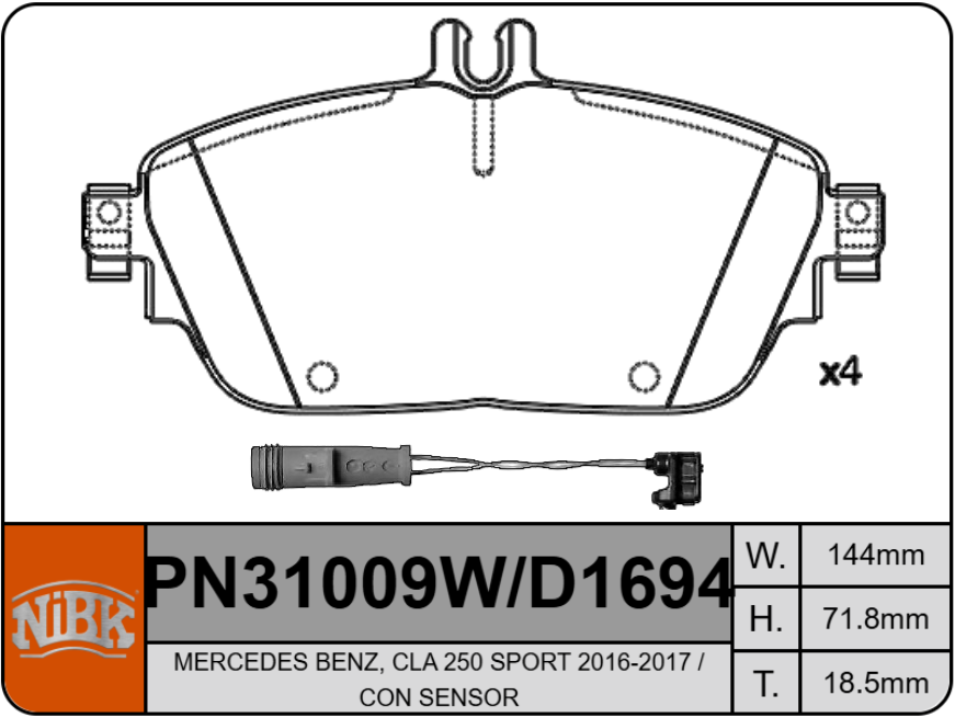 Producto NiBK PN31009W