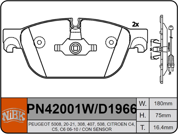 Producto NiBK PN42001W