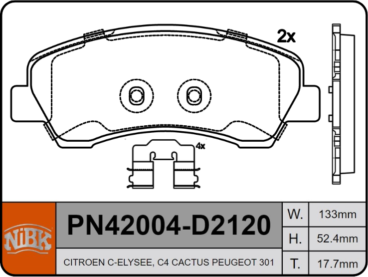 Producto NiBK PN42004