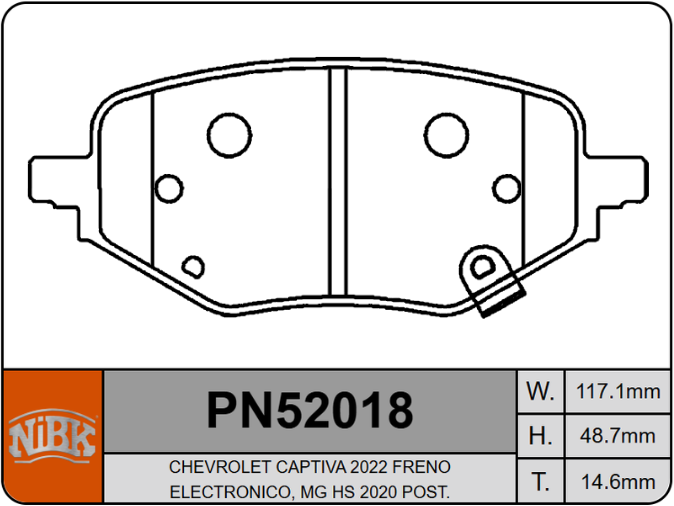 Producto NiBK PN52018