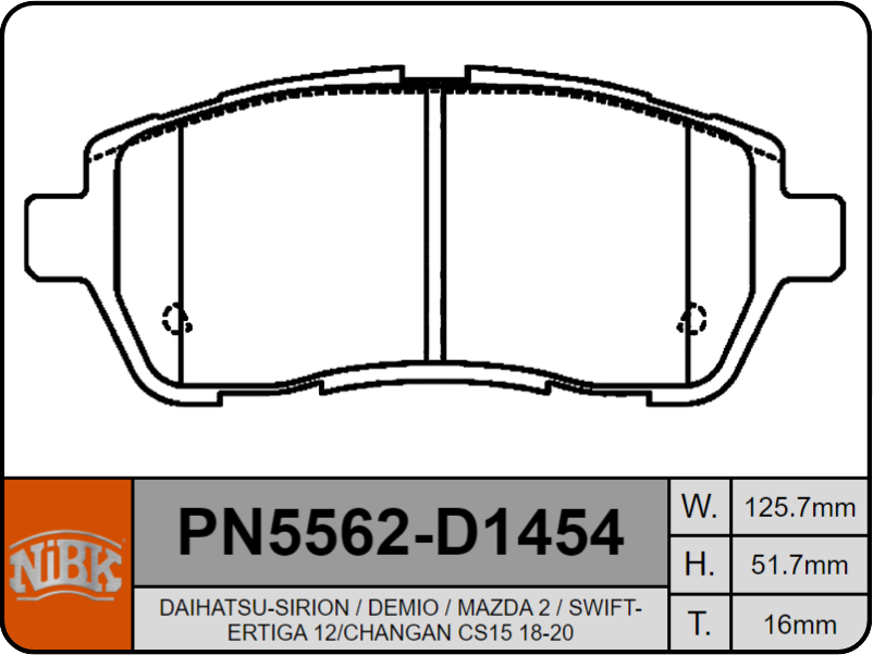 Producto NiBK PN5562