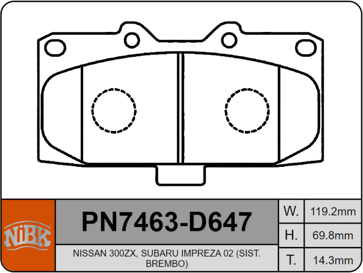 Producto NiBK PN7463