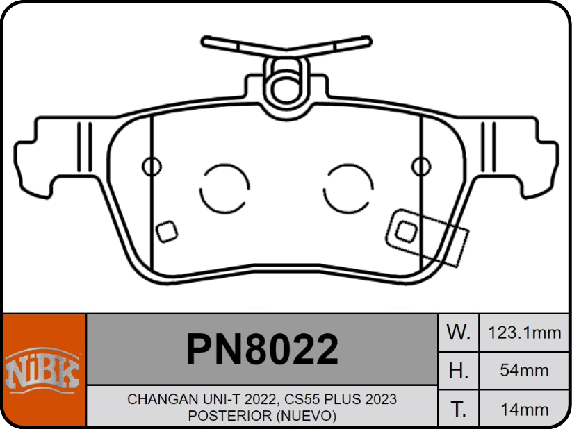 Producto NiBK PN8022