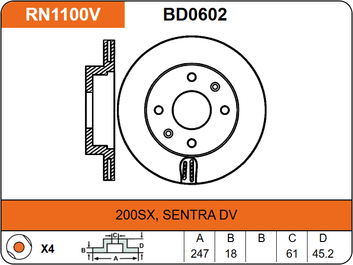 Producto NiBK RN1100V