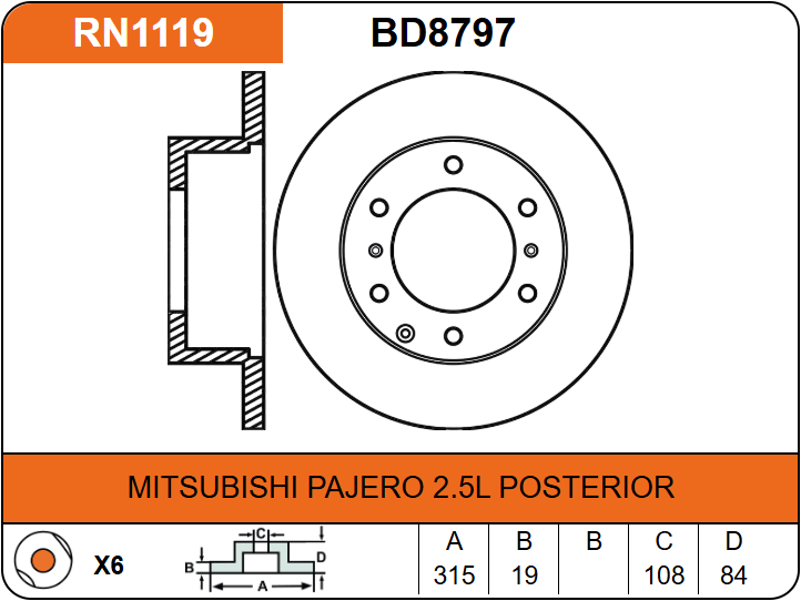 Producto NiBK RN1119