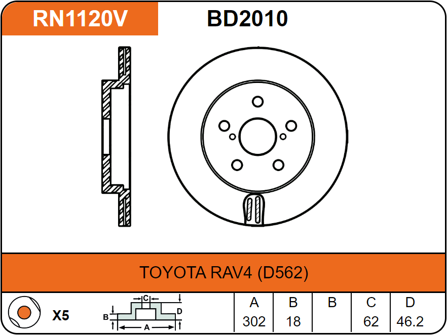 Producto NiBK RN1120V