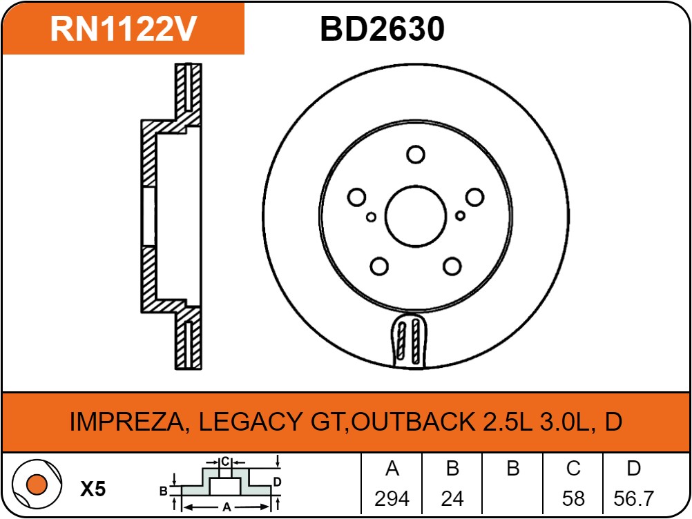 Producto NiBK RN1122V