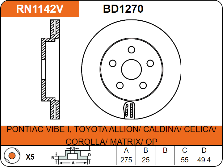 Producto NiBK RN1142V