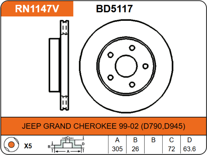 Producto NiBK RN1147V