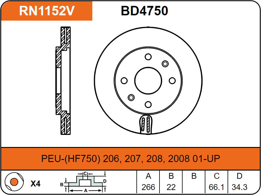 Producto NiBK RN1152V