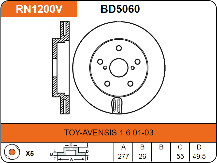 Producto NiBK RN1200V