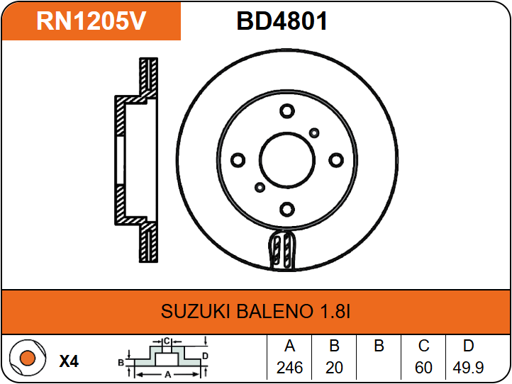 Producto NiBK RN1205V