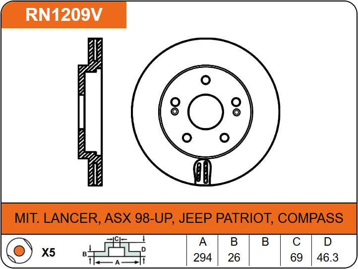 Producto NiBK RN1209V
