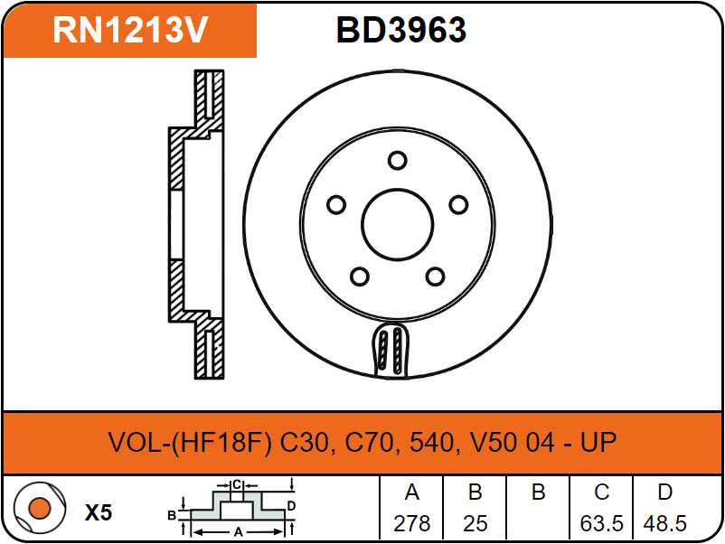 Producto NiBK RN1213V