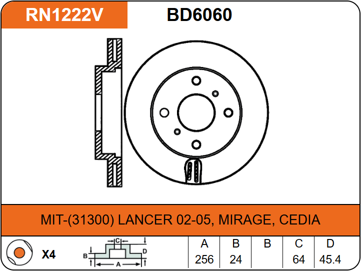 Producto NiBK RN1222V