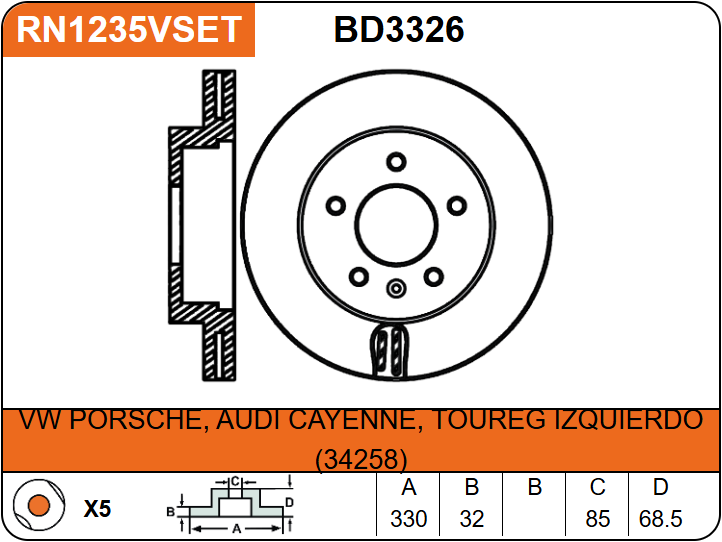 Producto NiBK RN1235V