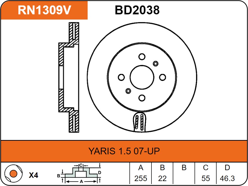 Producto NiBK RN1309V