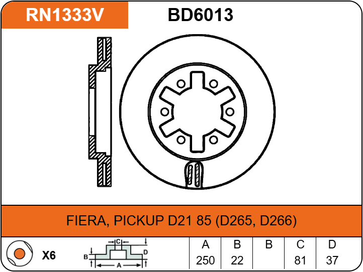 Producto NiBK RN1333V