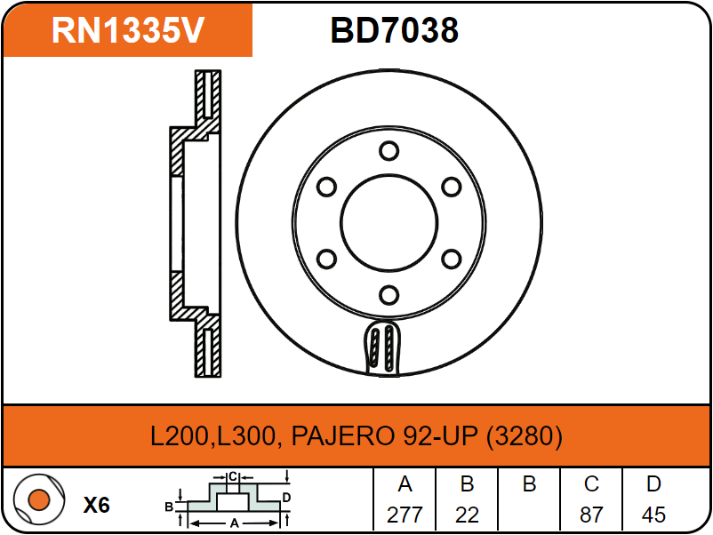 Producto NiBK RN1335V