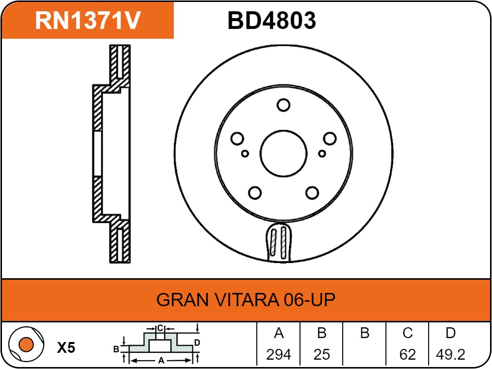 Producto NiBK RN1371V
