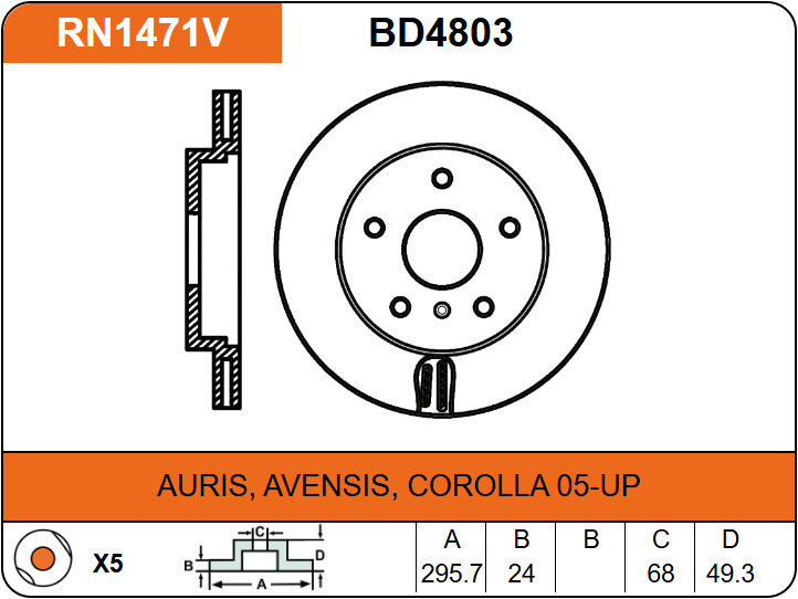 Producto NiBK RN1471V
