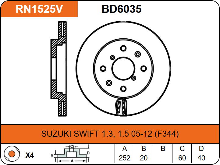 Producto NiBK RN1525V
