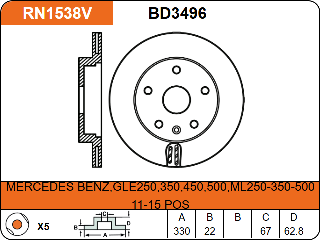 Producto NiBK RN1538V