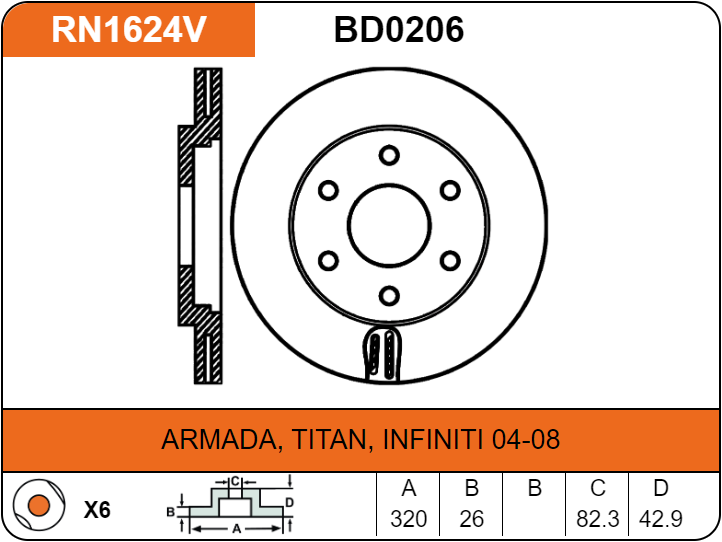 Producto NiBK RN1624V
